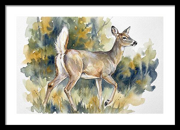 White Tailed Deer In Nature