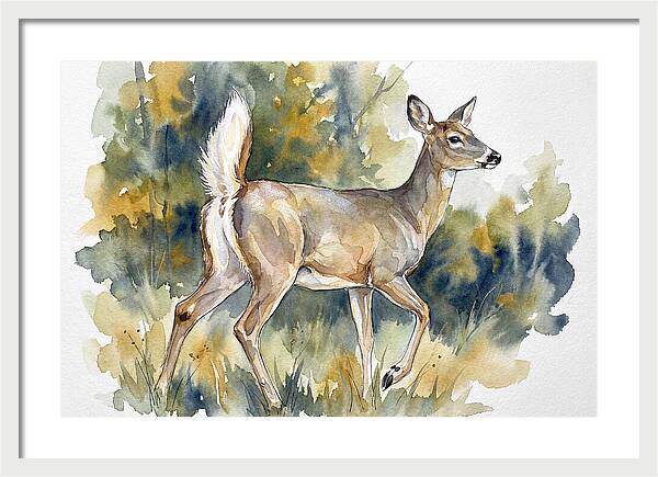 White Tailed Deer In Nature