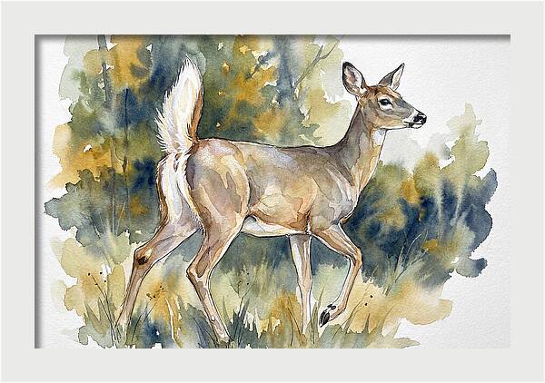 White Tailed Deer In Nature