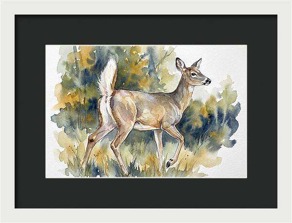 White Tailed Deer In Nature