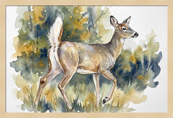 White Tailed Deer In Nature