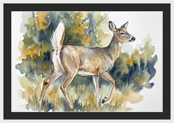 White Tailed Deer In Nature