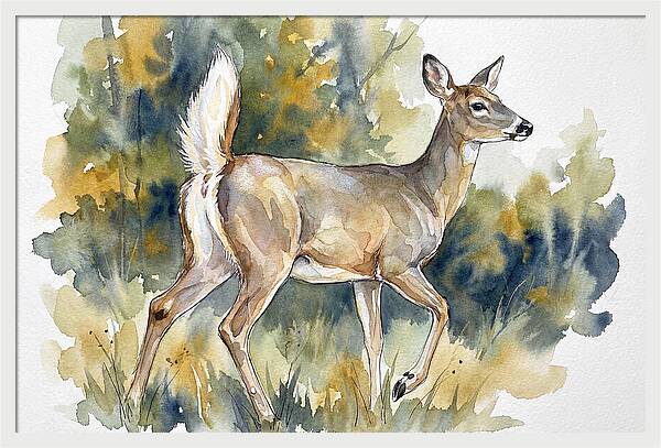 White Tailed Deer In Nature