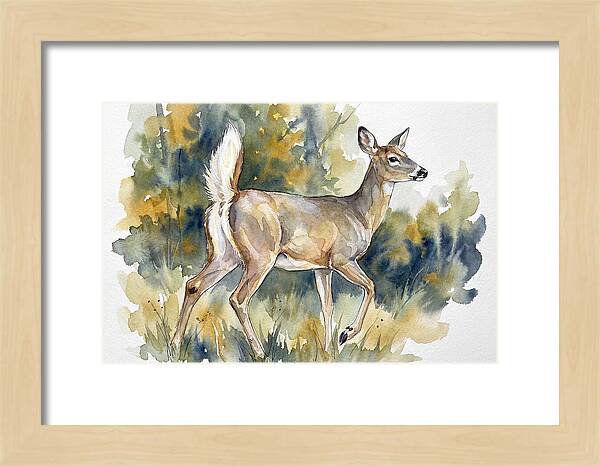 White Tailed Deer In Nature