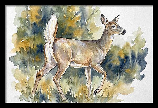 White Tailed Deer In Nature
