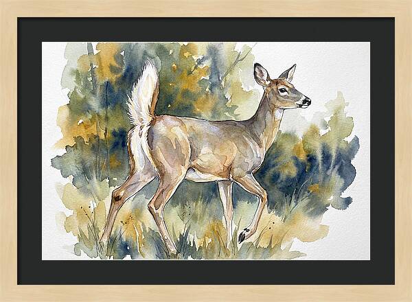 White Tailed Deer In Nature