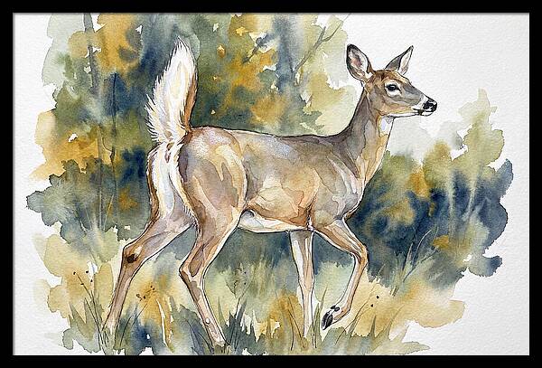White Tailed Deer In Nature