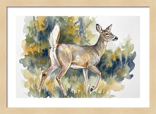 White Tailed Deer In Nature