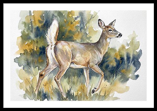 White Tailed Deer In Nature