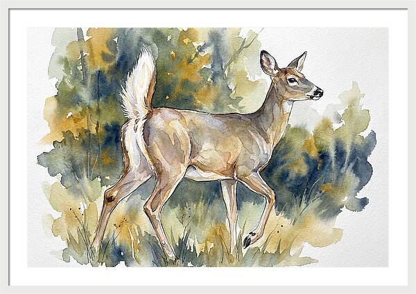 White Tailed Deer In Nature