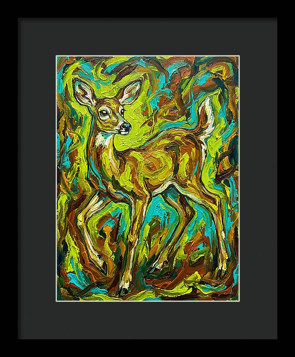 White Tailed Deer In Vibrant Colors