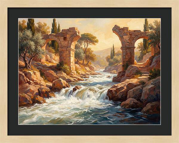 White Water Rapids In The Mediterranean