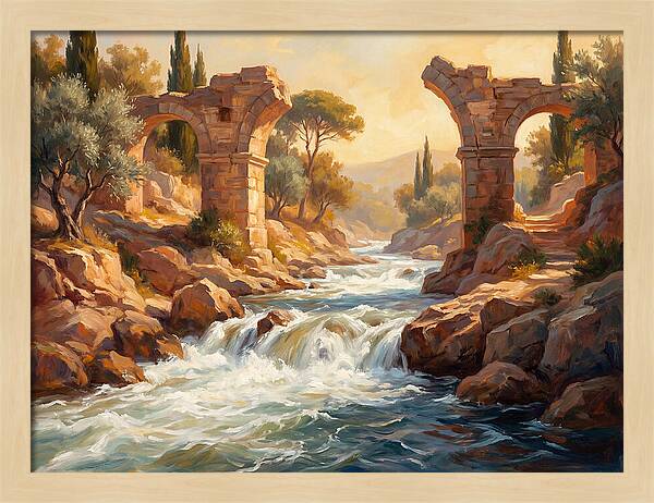 White Water Rapids In The Mediterranean