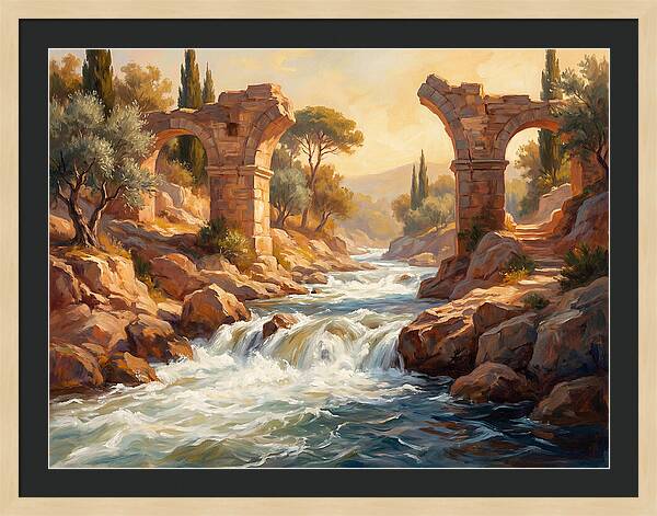 White Water Rapids In The Mediterranean