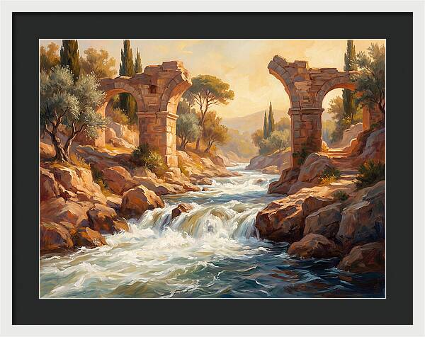 White Water Rapids In The Mediterranean