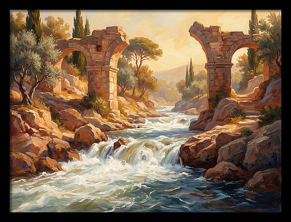 White Water Rapids In The Mediterranean