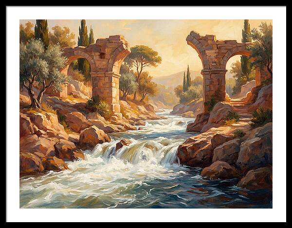 White Water Rapids In The Mediterranean