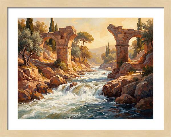 White Water Rapids In The Mediterranean