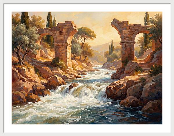 White Water Rapids In The Mediterranean