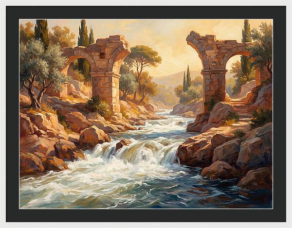 White Water Rapids In The Mediterranean