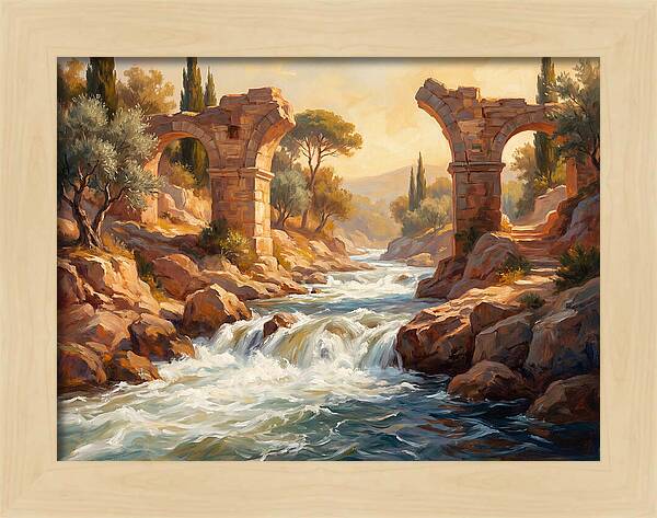 White Water Rapids In The Mediterranean