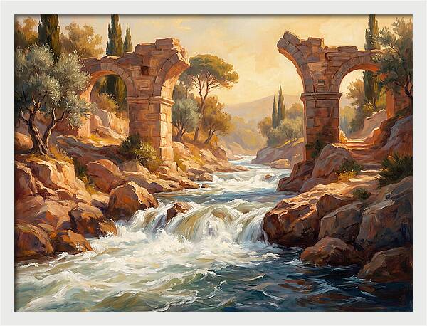 White Water Rapids In The Mediterranean