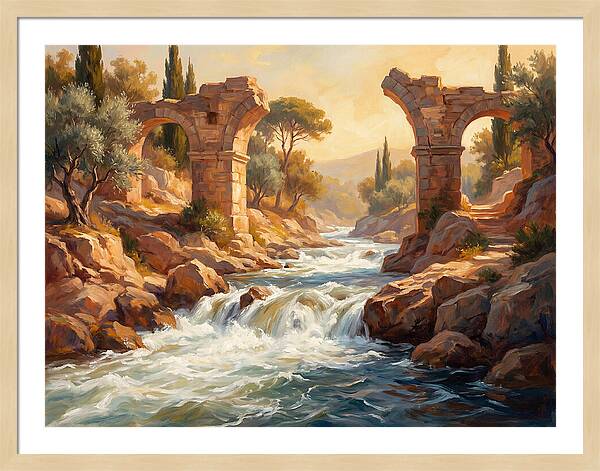 White Water Rapids In The Mediterranean