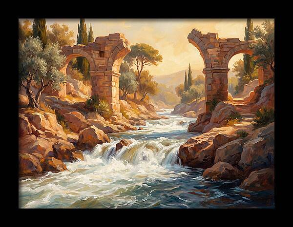 White Water Rapids In The Mediterranean