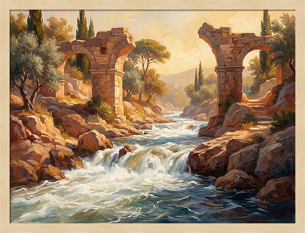 White Water Rapids In The Mediterranean
