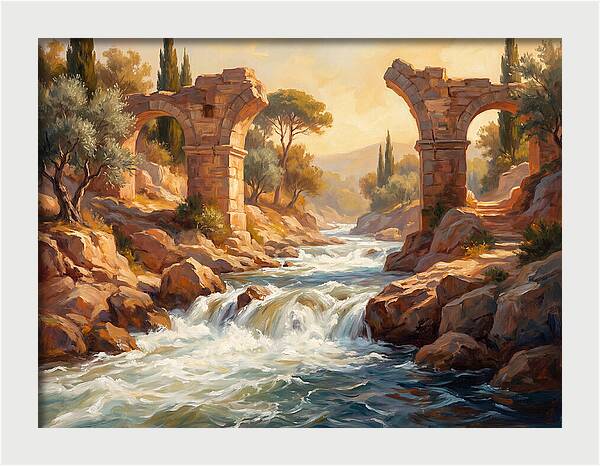 White Water Rapids In The Mediterranean