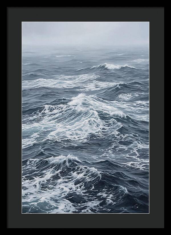 Whitecaps Churning In Offshore Wind