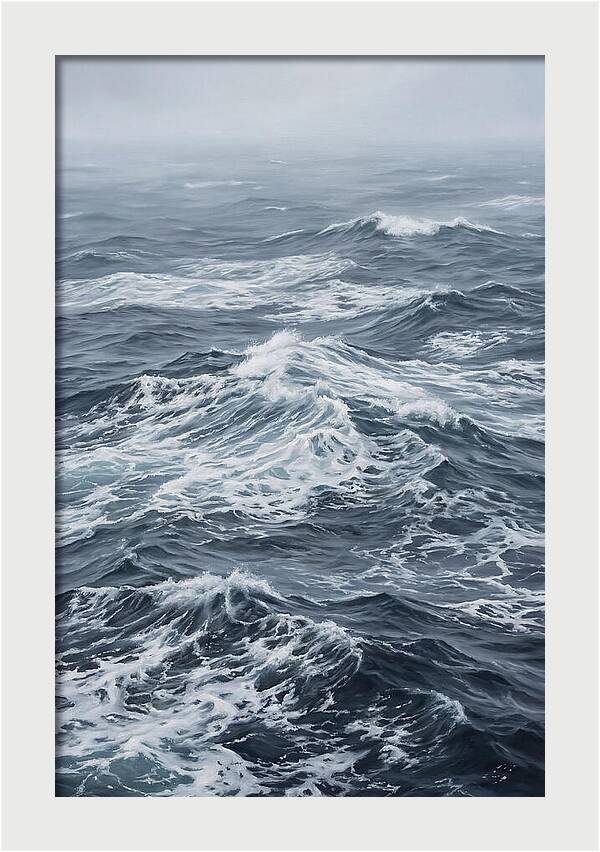 Whitecaps Churning In Offshore Wind