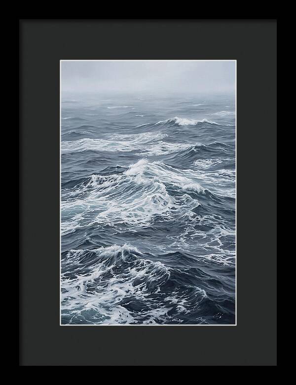 Whitecaps Churning In Offshore Wind