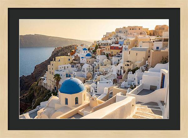 Whitewashed Hilltop Village