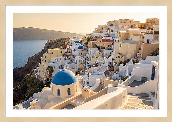 Whitewashed Hilltop Village