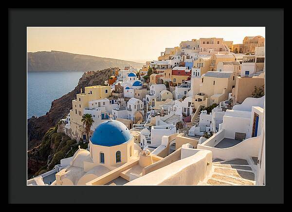 Whitewashed Hilltop Village