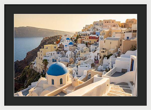 Whitewashed Hilltop Village