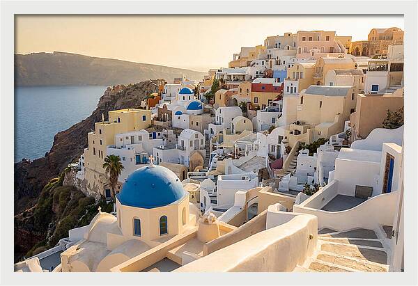Whitewashed Hilltop Village