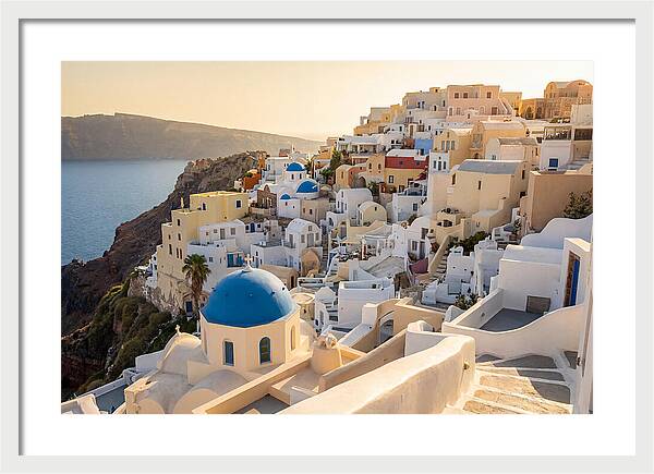 Whitewashed Hilltop Village