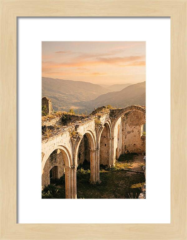 Wicklow Glendalough Ruins At Dusk