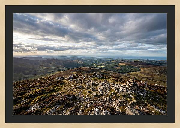 Wicklow Mountains From Lugnaquilla Summit