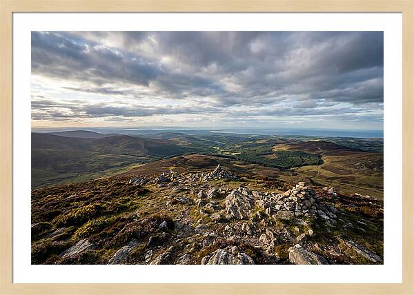 Wicklow Mountains From Lugnaquilla Summit
