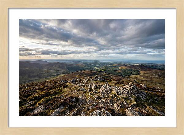 Wicklow Mountains From Lugnaquilla Summit