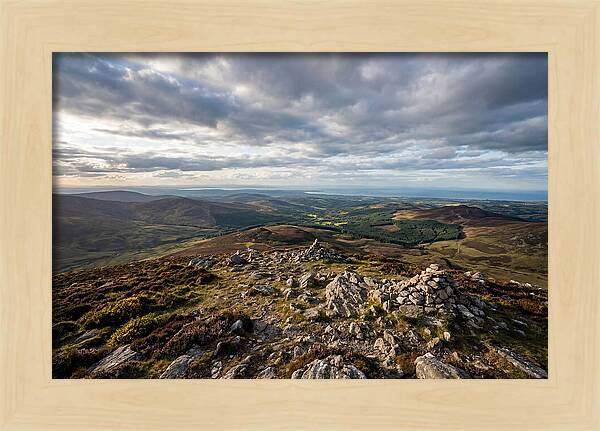 Wicklow Mountains From Lugnaquilla Summit