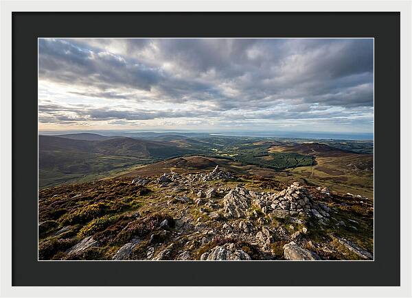 Wicklow Mountains From Lugnaquilla Summit