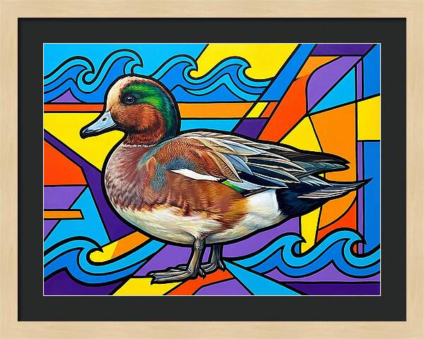 Wigeon In Vibrant Colors
