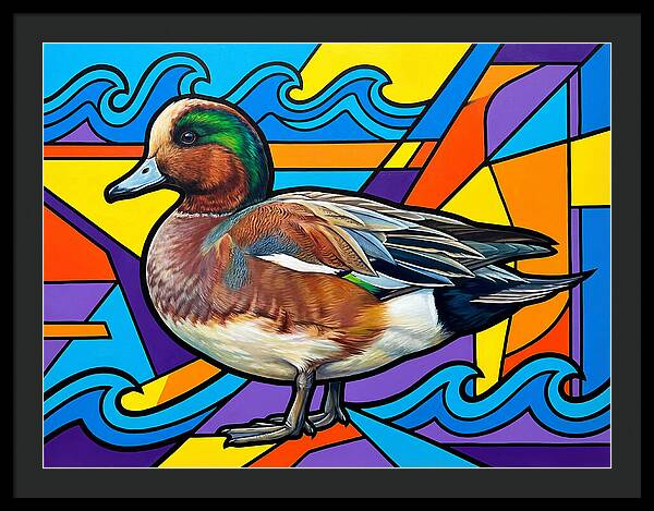 Wigeon In Vibrant Colors