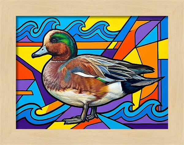 Wigeon In Vibrant Colors