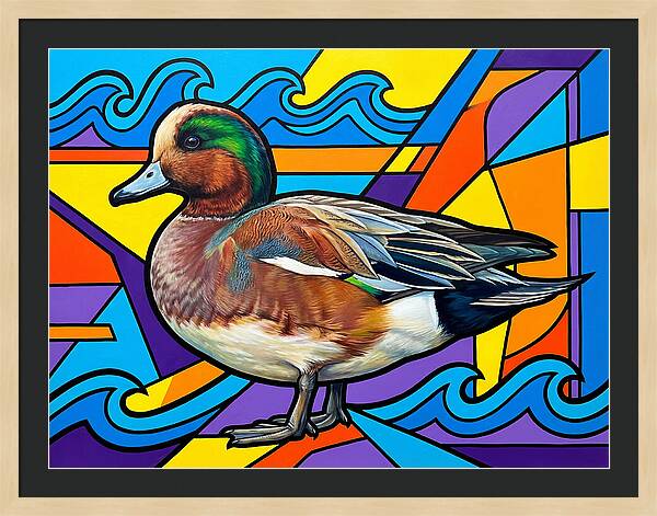 Wigeon In Vibrant Colors