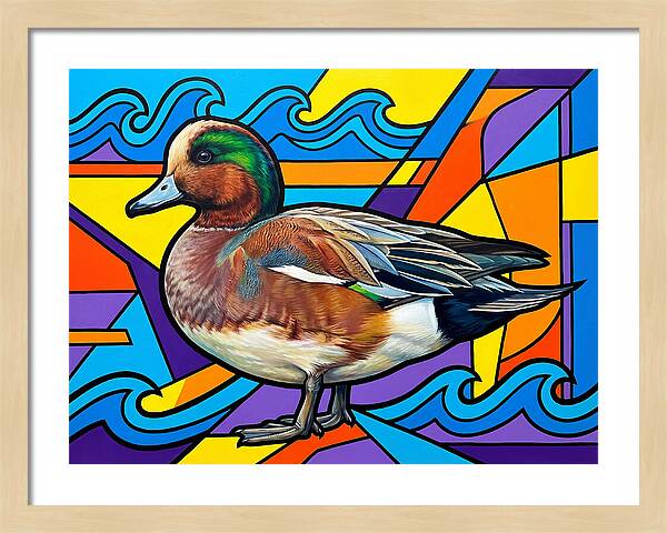 Wigeon In Vibrant Colors